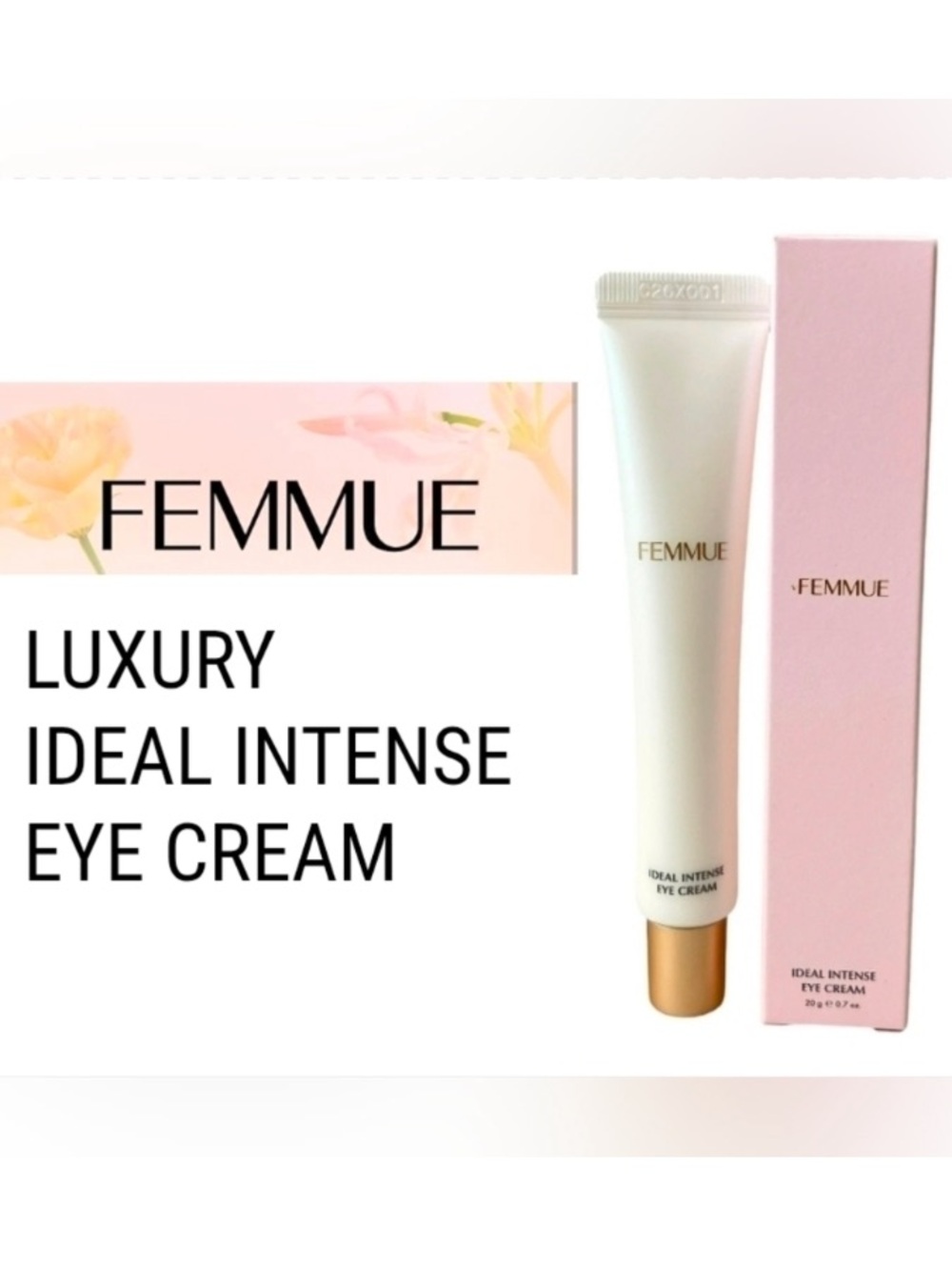 Femmue Ideal Intense Eye Cream 0.7oz / 20g NEW! FULL SIZE!